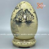  Trứng tài lộc thuận buồm xuôi gió gốm Chu Đậu 38cm 