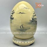  Trứng tài lộc thuận buồm xuôi gió gốm Chu Đậu truyền thống 45cm 