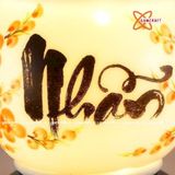  Đèn Xông Tinh Dầu Dáng Sóng Chữ Nhẫn Hoa Đào 