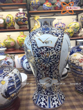  Mai Bình Tích Lộc Thuận Buồm Gió Công Danh Phú Quý men lam vẽ vàng cao 52 cm| Quà Tặng Khai Trương Mai Bình Tích Lộc Bát Tràng 