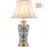  Đèn bàn bằng gốm sang trọng kiểu Mỹ 70cm 