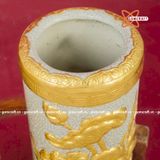  Ống Hương Sen Men Rạn Dát Vàng Bát Tràng 