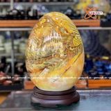  Trứng Tài Lộc Chim Phượng Vẽ Vàng 24K 25cm 