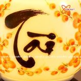  Đèn Xông Tinh Dầu Dáng Sóng Vẽ Chữ Tài Hoa Đào 