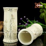  Ống Hương Trắng Viền Vàng 25cm 