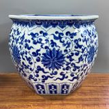  Thống sứ Bát Tràng Hoa dây men trắng sứ cao 29 cm 