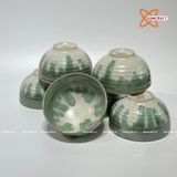  Quà Tặng Doanh Nghiệp bát sứ | Bát Sứ Bát Tràng Bộ Đồ Ăn men hoả biến công sắc lục 21 vật phẩm 