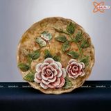  Đĩa cảnh phong thuỷ Vườn Xuân đắp nổi đường kính 30 cm | Quà Tặng Khai Trương Đĩa Cảnh Phong Thuỷ 