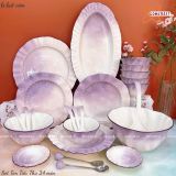  Quà Tặng Doanh Nghiệp bát sứ | Bát Sứ Bát Tràng Bộ Đồ Ăn men hoả biến tím tiểu thư 23 vật phẩm 