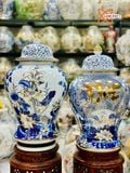  Choé Bát Tràng cao cấp Cuốn Thư Phúc Đức men sứ khử vẽ vàng dung tích 40 lít 