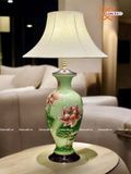  Đèn ngủ để bàn liên hoa vẽ vàng 24k cao 95 cm 