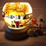  Đèn xông tinh dầu gốm Bát Tràng - Phong Cảnh Đồng Lúa 