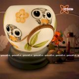  Đèn xông tinh dầu gốm Bát Tràng - Đôi Chim Cú 