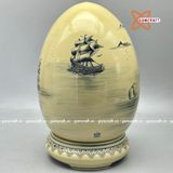  Trứng tài lộc thuận buồm xuôi gió gốm Chu Đậu truyền thống 45cm 