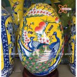  Trứng phong thủy trường xuân phú quý 48cm 