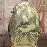  Trứng phú quý sinh tài nở lộc gốm Chu Đậu 30cm 