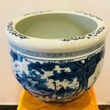  Thống Tàu men tràm vẽ tay 40cm 