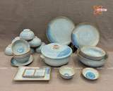  Quà Tặng Doanh Nghiệp bát sứ | Bát Sứ Bát Tràng Bộ Đồ Ăn men xanh ngọc 20 vật phẩm 