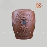  Quà tặng cao cấp Hũ đựng gạo khắc nổi sâu chữ Tài Lộc chất liệu sành cao cấp dung tích 30 lít 