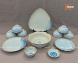  Quà Tặng Doanh Nghiệp bát sứ | Bát Sứ Bát Tràng Bộ Đồ Ăn men xanh ngọc 20 vật phẩm 