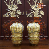  Đồ thờ Bát Tràng | Bộ đồ thờ dâng ban thờ gia tiên men rạn dát vàng 36 vật phẩm 