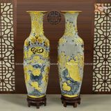  Quà Tặng Bố | Lục Bình Bát Tràng cao cấp dát vàng Phúc Đức Sen Cá men rạn đắp nổi kênh bong cao 1m4 