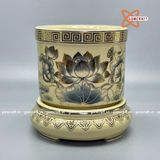  Bộ đồ thờ ban thờ kích thước 1,27m gốm Chu Đậu truyền thống 