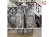  Lục Bình Bát Tràng men rạn vẽ kỹ Tứ Quý 1m6 bọc đồng | Quà Tặng Bố lục bình Bát Tràng 