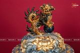  Quà Tặng Cao Cấp | Chóe Bát Tràng 20 lít đắp nổi Niên Niên Hữu Dư men rạn 