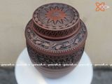  Quà tặng Bố Chum sành khắc nổi họa tiết Trống Đồng Đông Sơn dung tích 30 lít 
