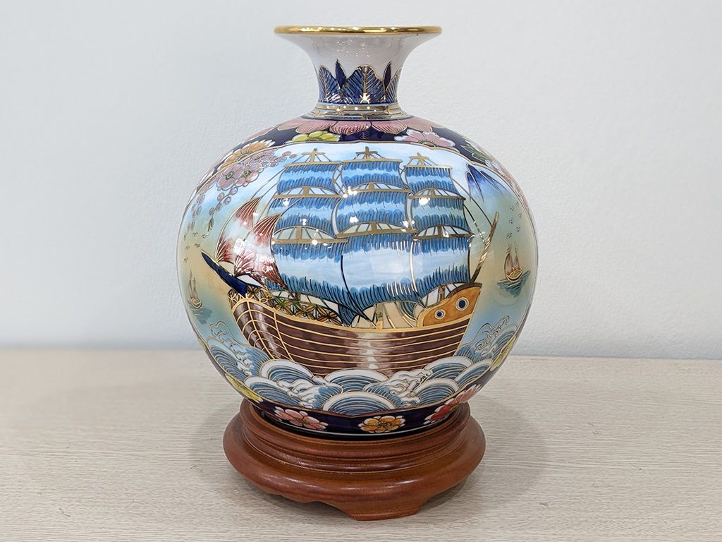  Bình Hút Lộc Thuận Buồm Xuôi Gió Phú Quý Tài Lộc 3D 25cm bụng 23cm | Quà Tặng Khai Trương bình hút lộc Bát Tràng 
