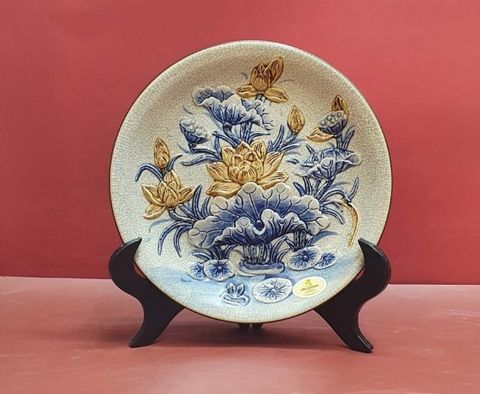  Mâm bồng gốm sứ bày ngũ quả 27cm 