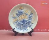  Mâm bồng gốm sứ bày ngũ quả 27cm 