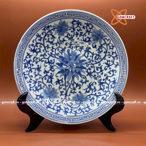  Mâm Bồng Hoa Sen Cổ 