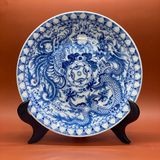  Mâm Bồng Vẽ Kỹ Men Lam 