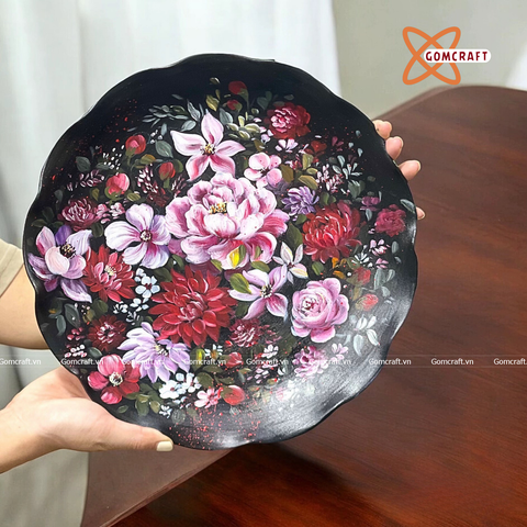  Đĩa cảnh phong thuỷ Ngàn Hoa đường kính 30 cm | Quà Tặng Khai Trương Đĩa Cảnh Phong Thuỷ 