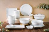  Quà Tặng Doanh Nghiệp bát sứ | Bát Sứ Bát Tràng bộ Đồ ăn vẽ vàng 21 chi tiết 