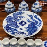  Bộ đồ thờ Bát Tràng cao cấp dâng gia tiên men sứ trắng đắp nổi 28 vật phẩm 