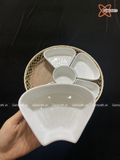  Bát Sứ Bát Tràng Hoa Mặt Trời 5 cánh trắng | Quà Tặng Doanh Nghiệp bát sứ 
