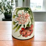  Bình Hoa men Màu dáng Chum vẽ Hoa nhiều kiểu dáng cao 19cm | Quà Tặng bình hoa Bát Tràng 