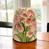  Bình Hoa men Màu dáng Chum vẽ Hoa nhiều kiểu dáng cao 19cm | Quà Tặng bình hoa Bát Tràng 