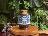  Hũ Đựng Trà Gốm Sứ Bát Tràng Cao Cấp Họa Tiết Vinh Quy Bái Tổ Cao 18cm | Quà Tặng Doanh Nghiệp hũ đựng trà bằng gốm 