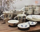  Quà Tặng Doanh Nghiệp bát sứ | Bát Sứ Bát Tràng bộ bát ăn decor gia đình họa tiết Chuồn Chuồn 11 chi tiết 