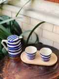  Quà Tặng Doanh Nghiệp bộ ấm chén uống trà | Ấm Chén Bát Tràng vuốt tay decor hiện đại phong cách Nhà có Hai Người 750ml 