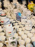  Quà Tặng Doanh Nghiệp bộ ấm chén uống trà | Ấm Chén Bát Tràng vuốt tay decor hiện đại họa tiết Hoa Tím 750ml 