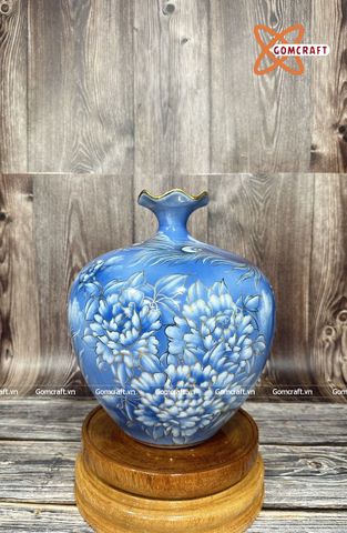  Bình Hút Lộc Bát Tràng Phượng Hoàng Tiến Lộc cao 31 cm bụng 27 cm | Quà Tặng Khai Trương bình hút lộc Bát Tràng 