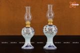  Bộ đồ thờ Bát Tràng cao cấp men sứ trắng vẽ vàng 24k 14 vật phẩm 