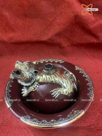  Điếu bát Bát Tràng bọc đồng đường kính 20 cm 