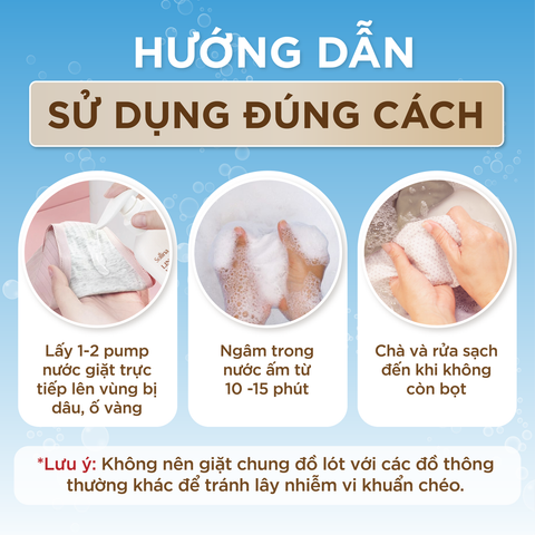 Nước giặt đồ lót chuyên dụng Sollina Hương thơm Ngọt dịu 400ML Giúp khử mùi, kháng khuẩn, An toàn cho da nhạy cảm