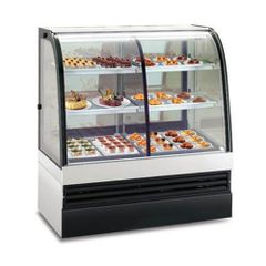 Tủ trưng bày bánh kem kính cong 2 tầng 1m5 KINCO STD